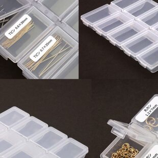w产便携a长现货k日本塑料盒贵和i分装 无毒配件盒盒方饰品收纳盒