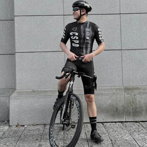 CSPD男款专业骑行服短袖短裤防晒速干春夏款透气公路修身骑行服