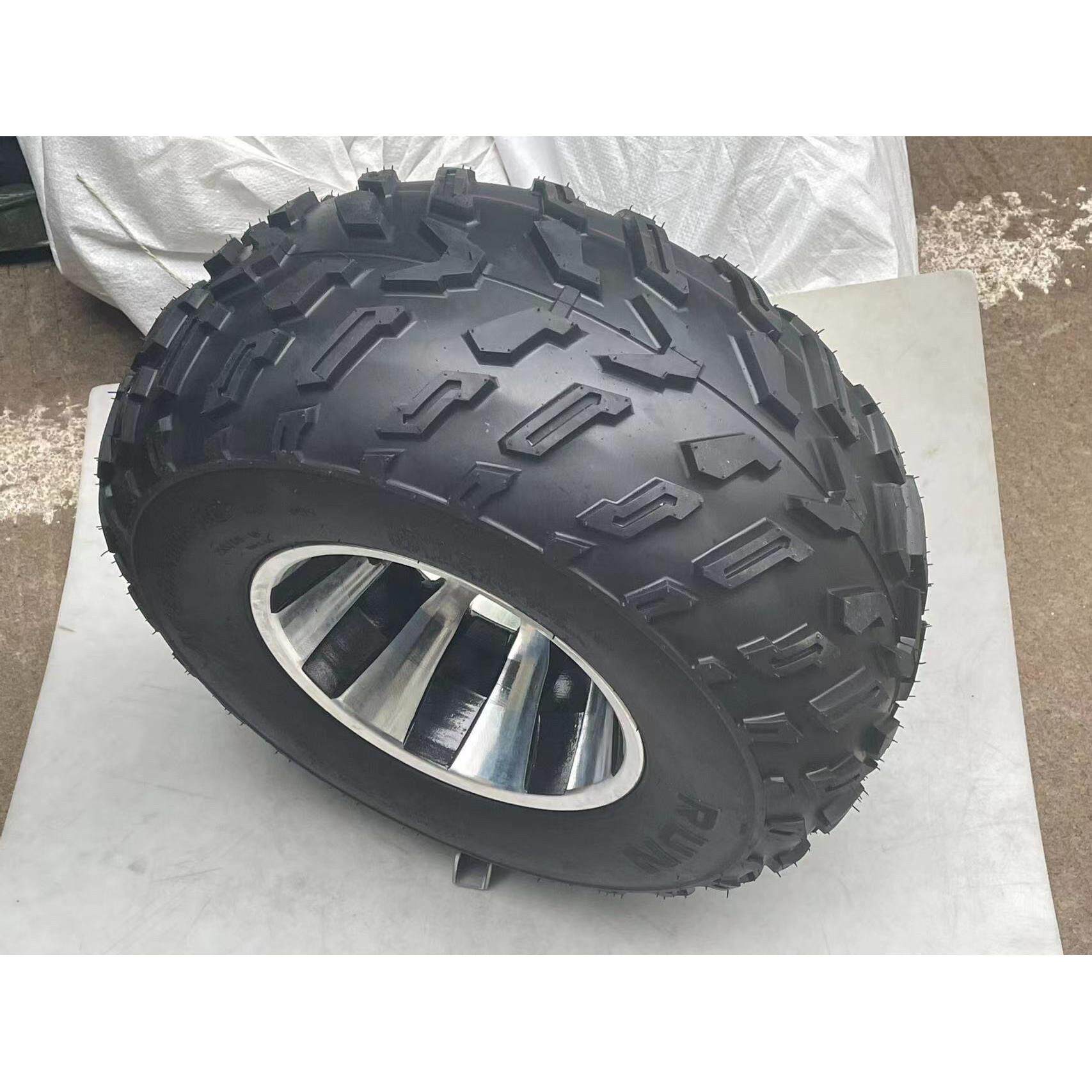 四轮沙滩车卡丁车摩托配件23x7-10 22x10-10寸越野RUN轮胎铝轮毂