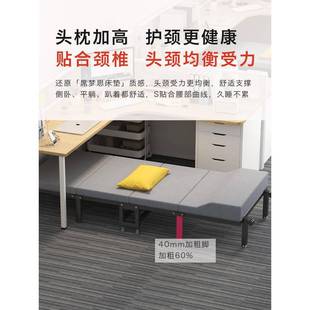 免安装折叠床单人办公室午休便携午睡床隐形四折床家用简易床神器
