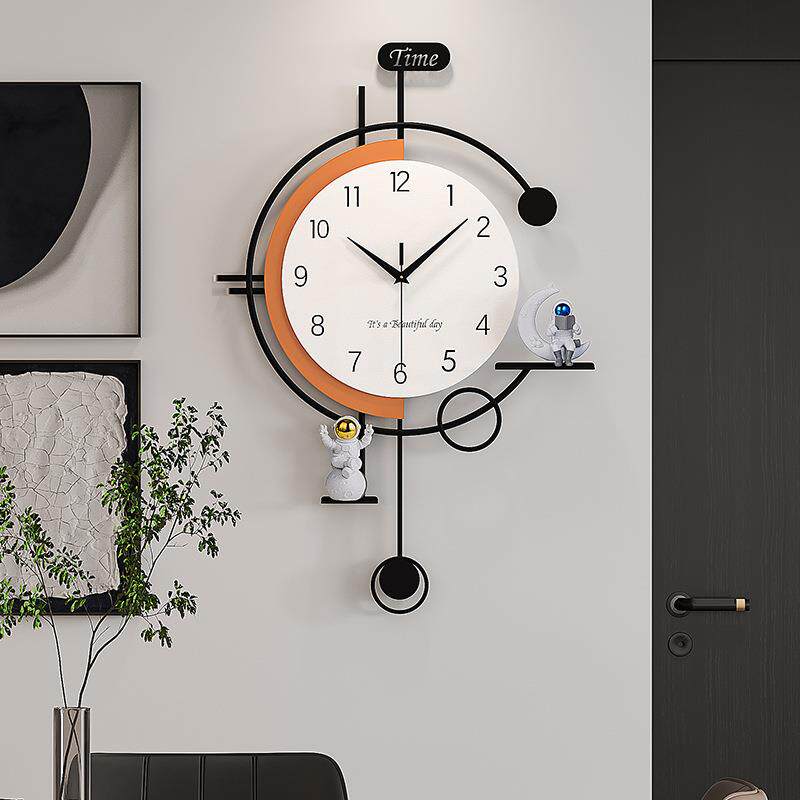 现代简约钟表挂钟客厅2024新款网红大气家用时尚餐厅创意时钟挂墙