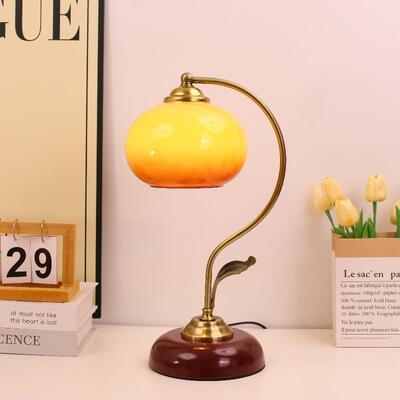中古奶油风vintage台灯法式轻奢客厅书房美式复古卧室床头氛围灯