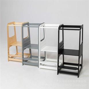 创意木质儿童洗手梯双层站立踩脚梯蒙氏学习婴幼儿塔宝宝洗漱台