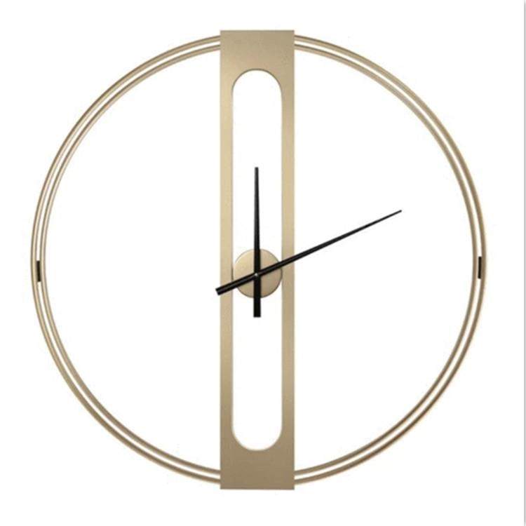 热荐欧式现代简约时尚金属钟表圆形客厅创意挂钟