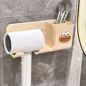 吹风机置物架免打孔卫生间电吹风支架壁挂式 浴室懒人风筒收纳架子