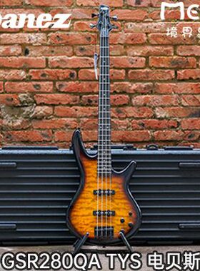 Ibanez 依班娜 GSR280QA TYS 四弦初学者入门乐器 电贝司 贝斯