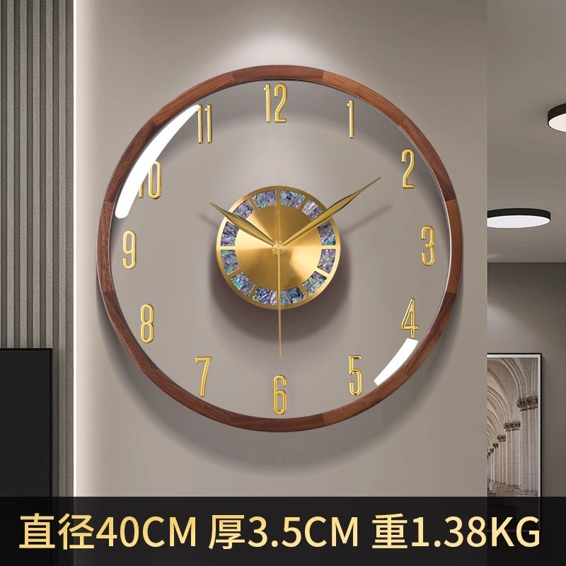 现代简约高级装饰挂钟客厅时钟挂墙B大气钟表2025新款创意家用轻