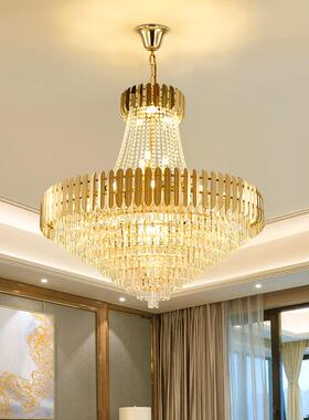 后现代水晶客厅吊灯轻奢别墅大厅吊灯简约现代卧室餐厅灯饰91506