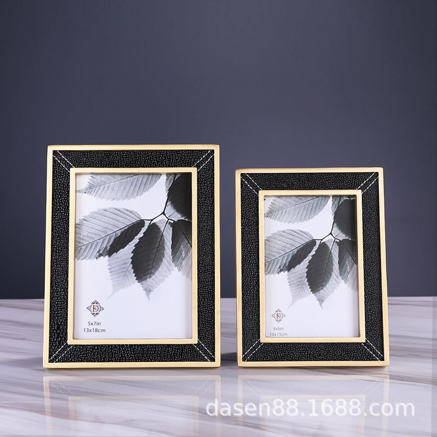 相架相框摆台6寸7寸美式欧式样板房家居饰品创意客厅卧室装饰摆件