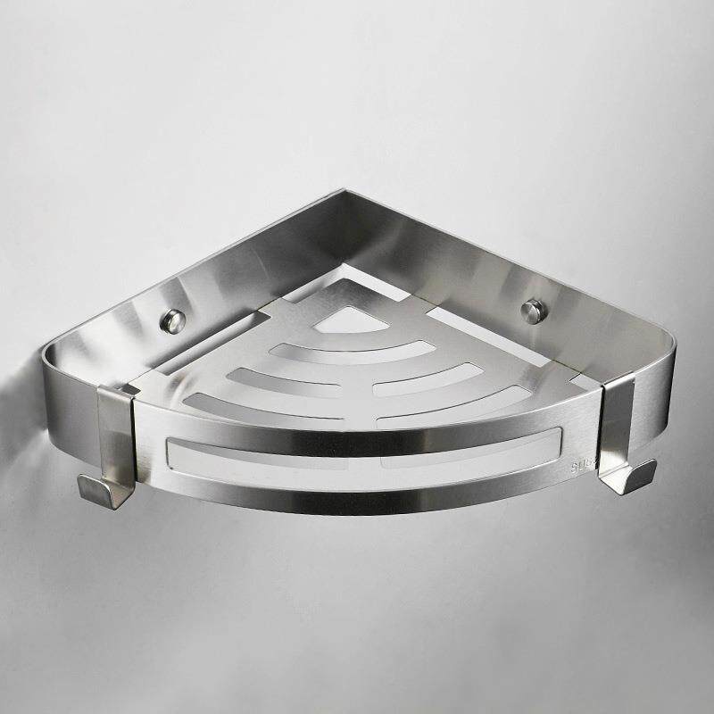 304不锈钢浴室三角蓝卫生间三角架壁挂置物架洗漱用品架子转角架