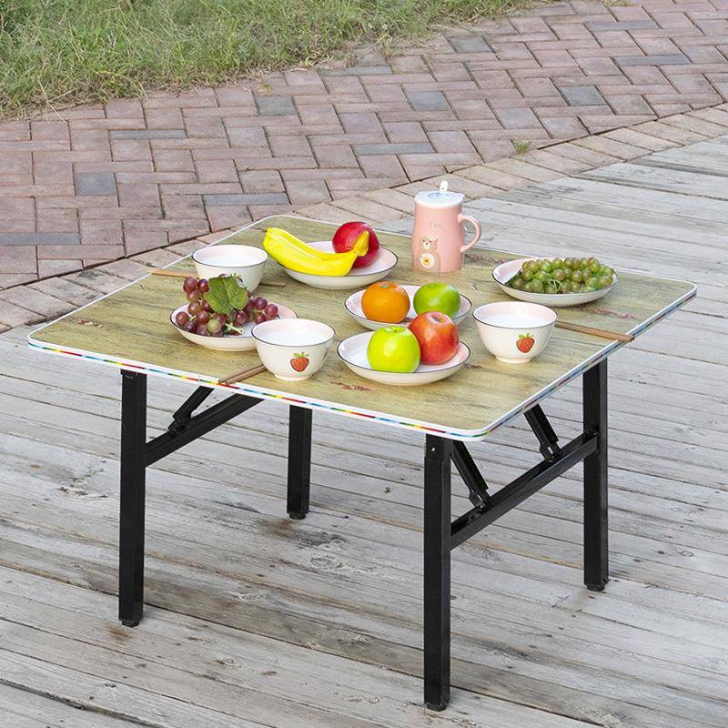 可折叠小桌子写作业矮款桌折叠桌吃饭餐桌四方桌出租房折叠小饭桌