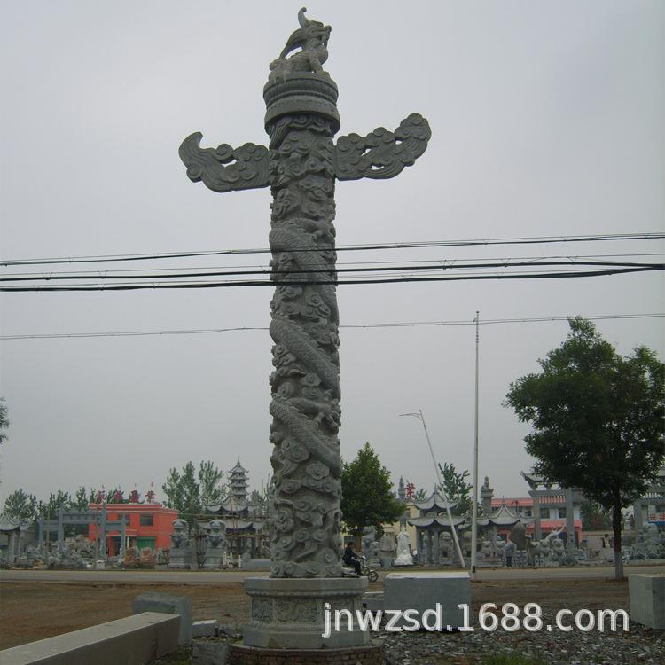 济宁石刻华表柱图片大全景观石头造华表柱子价格及生产