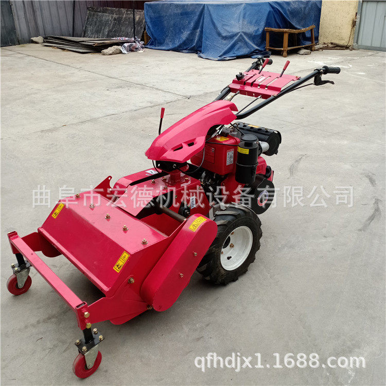 柴油自走式碎草机秋季果园杂草粉碎还田机碎草灭草机