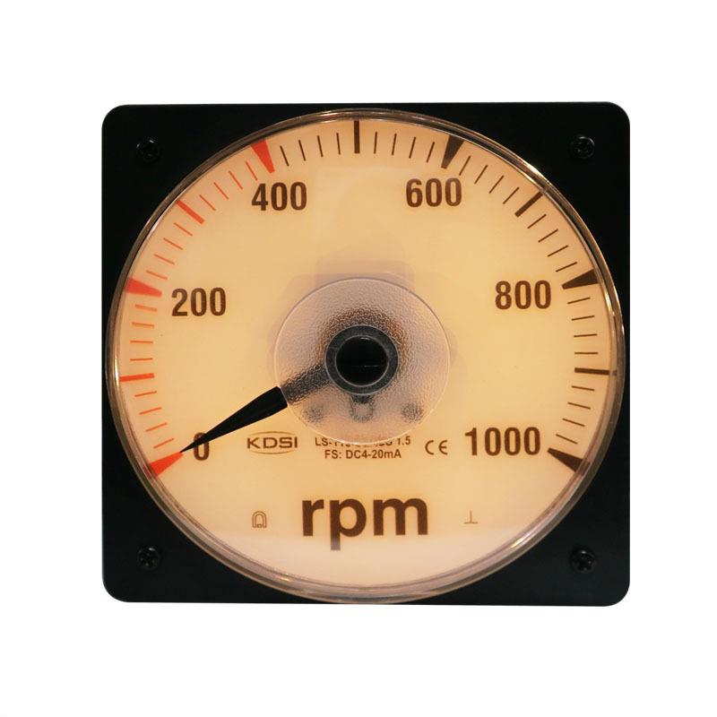 供应指针式毫安电流表转速表LS-110DC4-20mA1000rpm带灯光24V