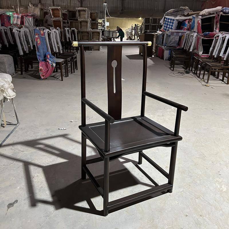 实木太师椅三件套圈椅打坐禅椅明式家具皇宫椅围椅茶主人中式椅子