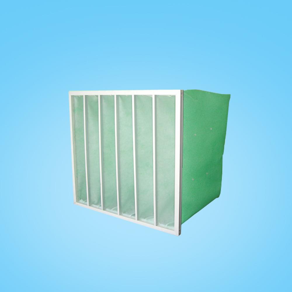 专业制造G4绿白色合成纤维初效过滤袋粗尘过滤袋