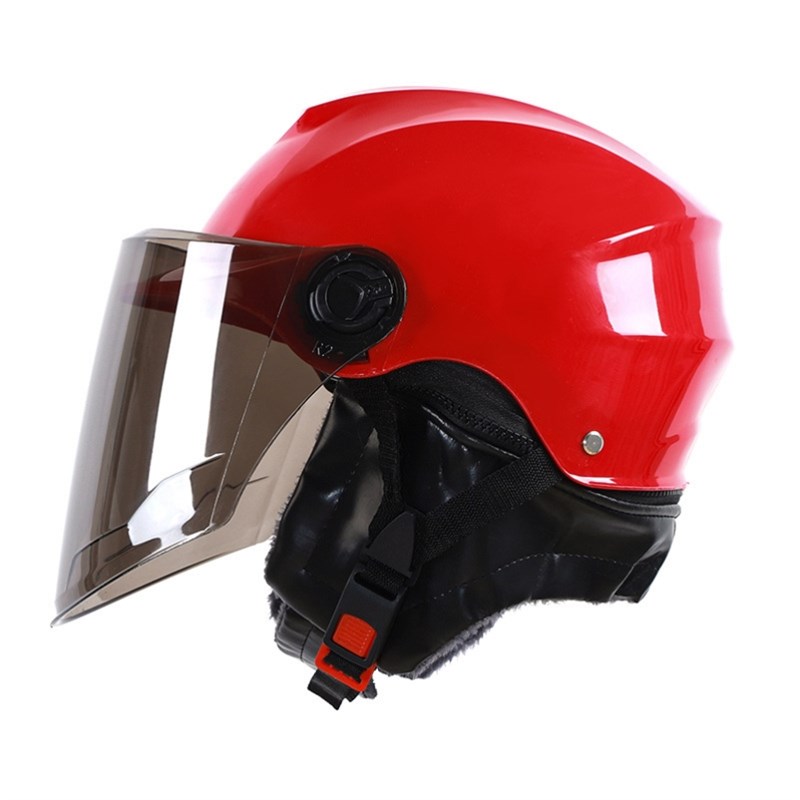 非电动自行车头盔男女四季通用半盔电瓶头灰女冬季围脖夏季安全帽