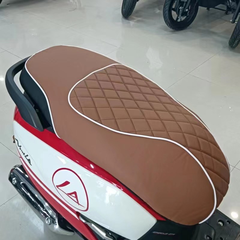 适用于新大洲本田NS125LA坐垫套改装坐垫套文字复古LA皮座套皮革