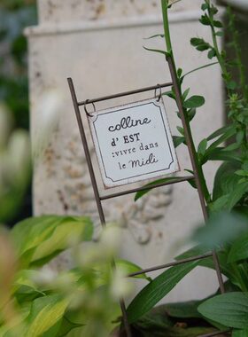 英文梯子花插花园庭院装饰摆件字母牌阳台庭院多肉日系杂货园艺牌