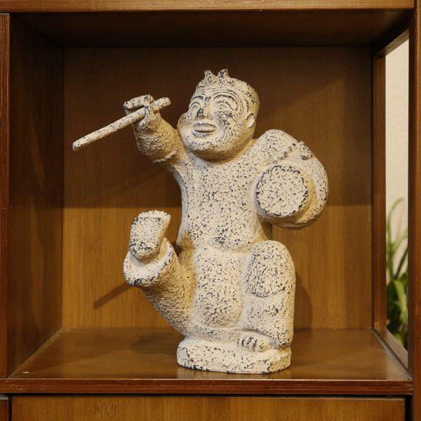 仿古董艺术家居多宝阁装饰品工艺品书房文化博古架人物酒柜架摆件