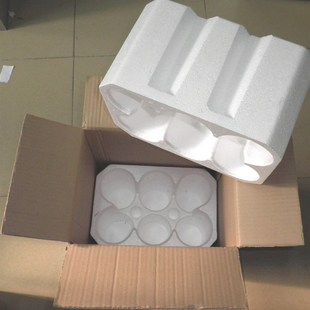 6只红酒包装 盒勃艮地r酒瓶葡萄酒泡沫含纸箱保温酒合珠三角6套