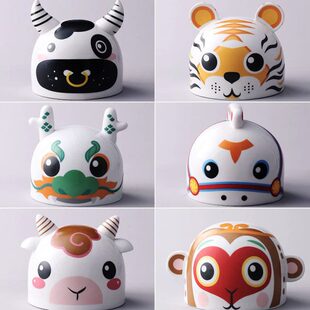 儿童礼物马兔狗陶瓷存钱罐虎十二生肖大容量国潮猴子龙储蓄罐羊牛