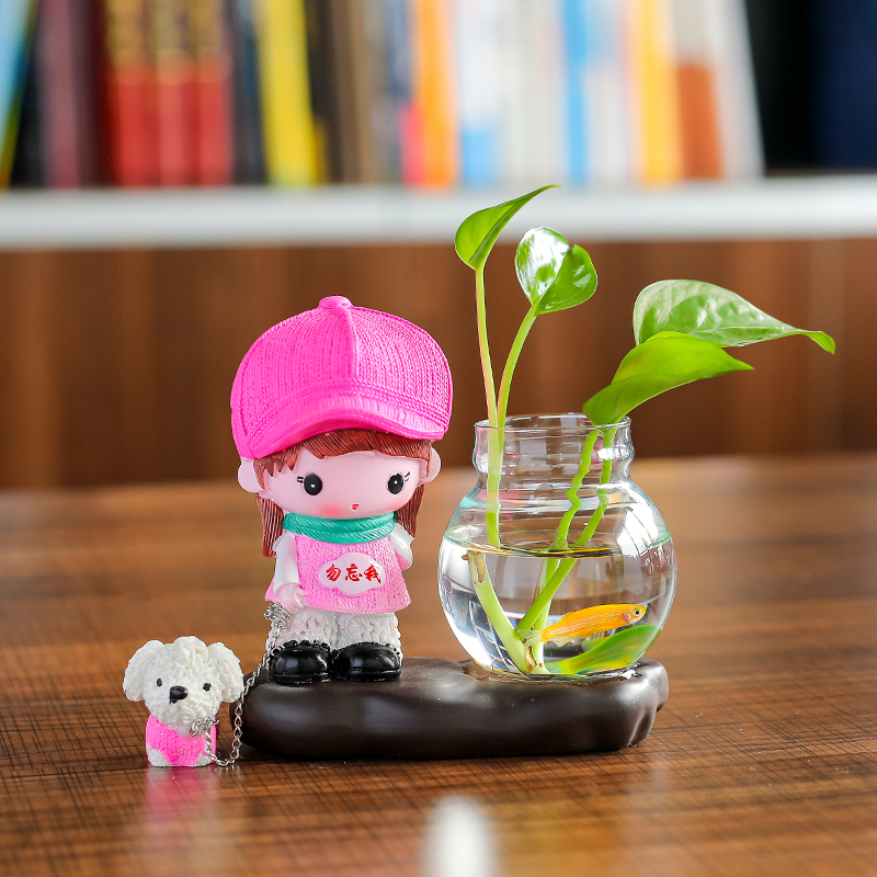 家居客厅桌面高档装饰婚房摆设卡通可爱情侣娃娃摆件Y乔迁新居礼