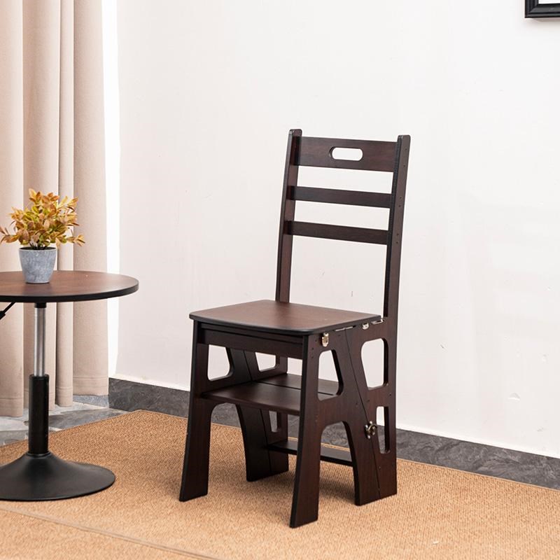 【竹枝语多功能梯椅】折叠椅子 餐椅家用简约T 爬高安全梯椅