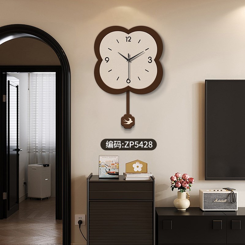 法式中古风c钟表挂钟客厅2025新款高级感饭厅静音时钟画挂墙带钟