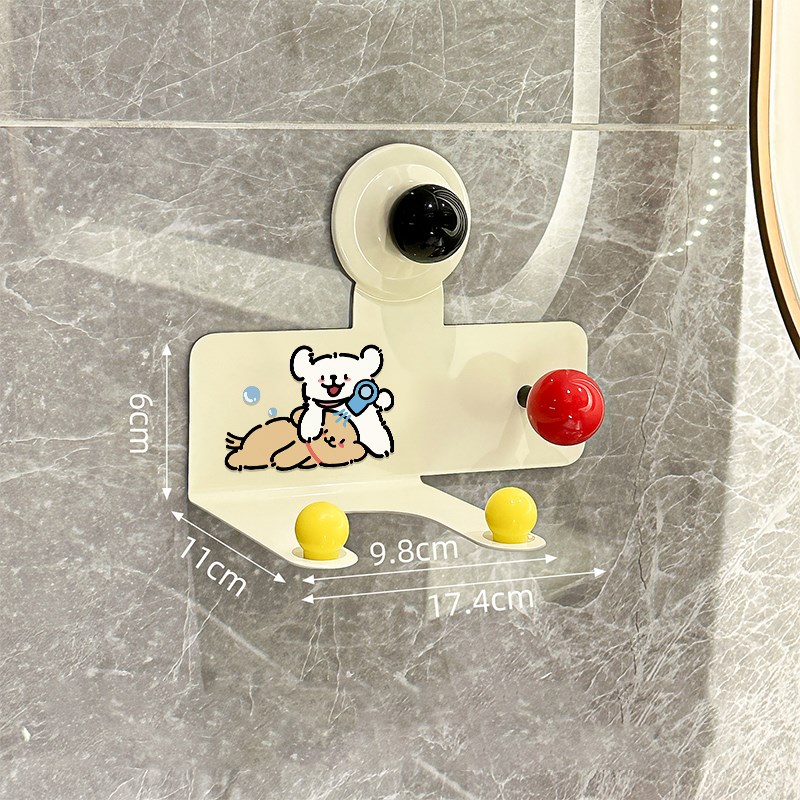 吹毛小狗吹e风机置物架免打孔卫生间高级感风筒支架壁挂电吹风挂