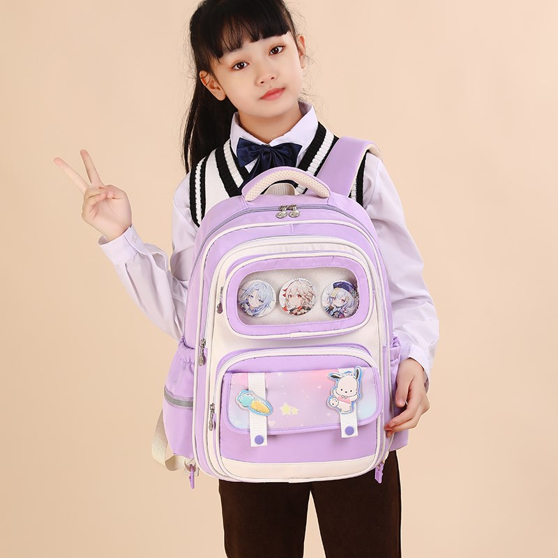 小学生拉杆书包女生2-3-6年级2025新K款大容量减负六轮爬楼梯防水