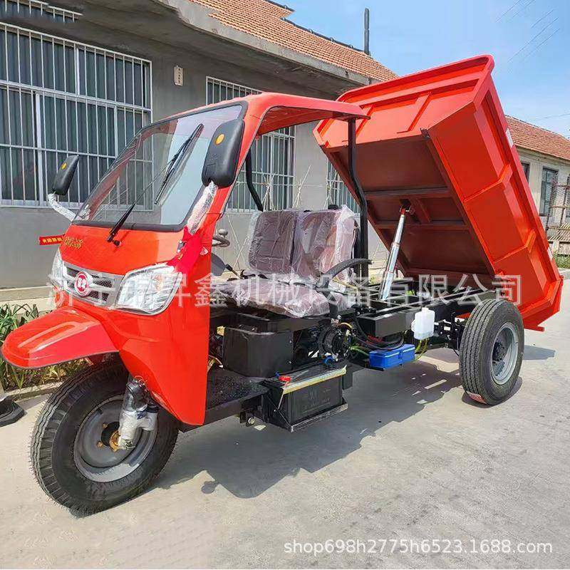农用自卸拉粮柴油三轮车全封闭液压后卸工程车工地矿用运输车,五金/工具,其他机械五金,淘宝优惠券,粉丝福利购,淘宝优惠卷
