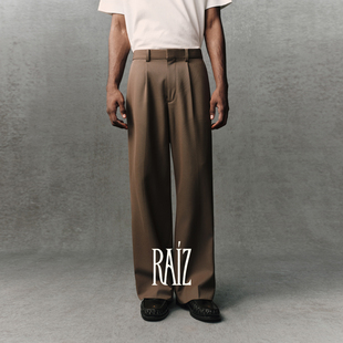 斜插袋男士 RAIZ 390G直筒休闲西裤 100%羊毛面料 Super100支