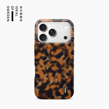 iDeal Of Sweden瑞典理想 玳瑁手机壳Tortoise适用苹果iPhone17/Pro/Max硬壳全包MagSafe磁吸保护套防摔复古