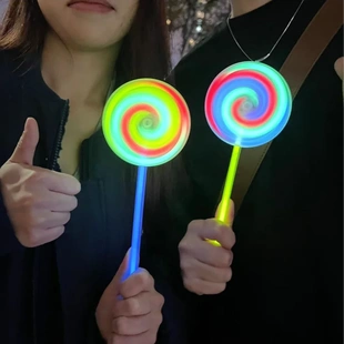 半自动荧光棒棒发光旋转风车夜光玩具荧光棒驾车个人用品 皮卡