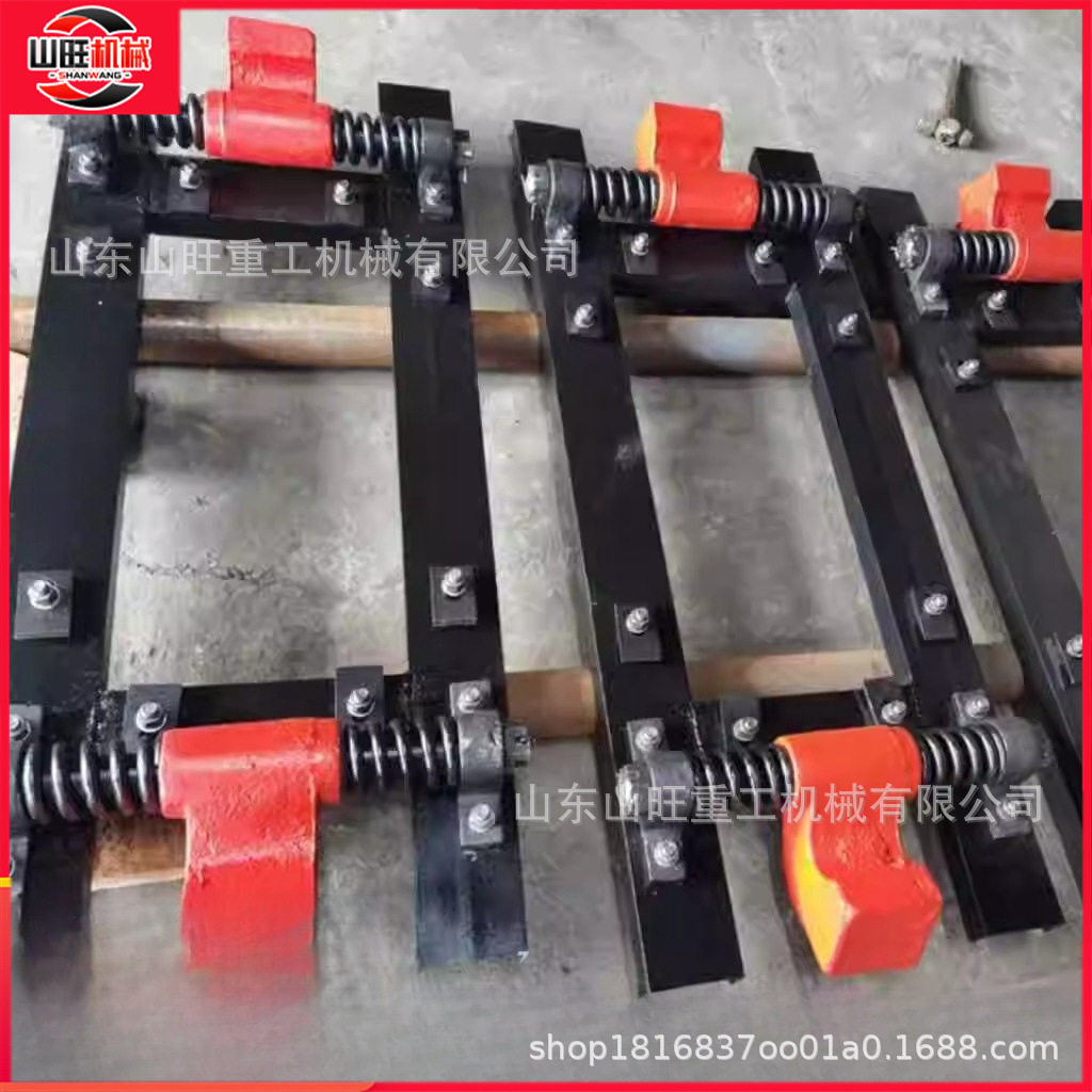 出双向抱轨式气动阻车器井下矿用防跑车600mm轨距手动双轨阻车器