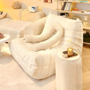 毛毛虫单人小沙发卧室客厅阳台榻榻米躺卧休闲椅可睡可躺懒人沙发