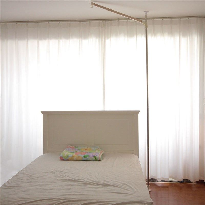 圆顶吊顶公主床幔蚊帐天地撑杆支架 地面到天花板155-3V30cm不锈,床上用品,蚊帐,淘宝优惠券,粉丝福利购,淘宝优惠卷