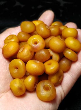 克波串俄料乌饰品藏珀小老蜜蜡配的墩金金刚兰血海扣平安扣珠子罗