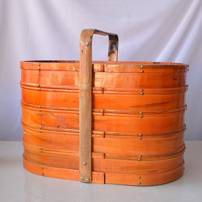 中式 送b饭送菜的提盒饭店多层大容量木提盒送菜提盒木质防滑保温