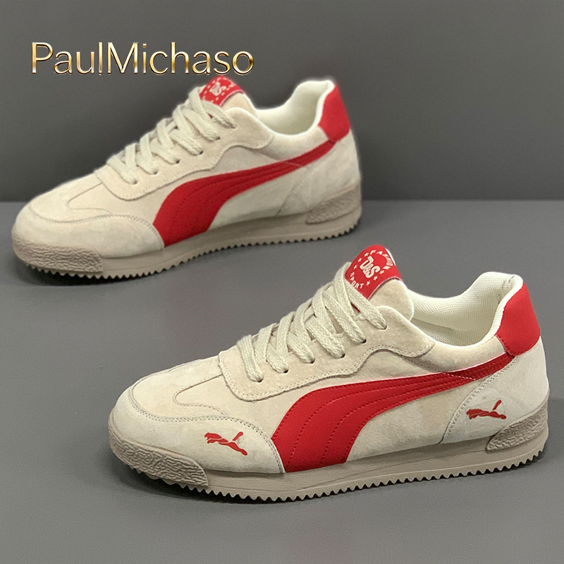 阿甘鞋男士2025新款冬季加绒男鞋低帮板鞋德训鞋运动休闲鞋子男款