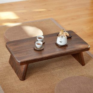 仿古新中式禅意茶桌茶台榻榻米小茶几窗台桌实木矮桌阳台桌子炕几