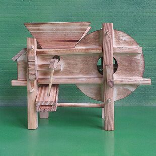 农用工具模型谷风车工艺品复古微缩农具打谷机吹谷机模型桌面摆设