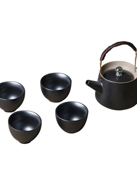 现代新中式陶瓷茶k具托盘摆件样板房家居茶室书房茶几客厅软装饰