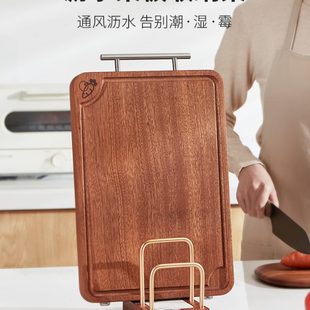 实木菜板放置架立式沥水架厨房台面砧板置物架家用锅盖案板收纳架