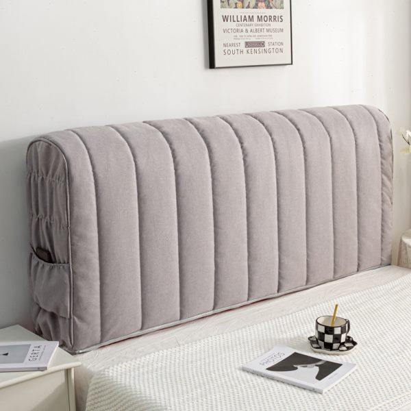 四季 麻布夹棉加厚床头罩皮床欧式床头套防尘罩床靠背套1.8m1.5米,居家布艺,床头罩,淘宝优惠券,粉丝福利购,淘宝优惠卷