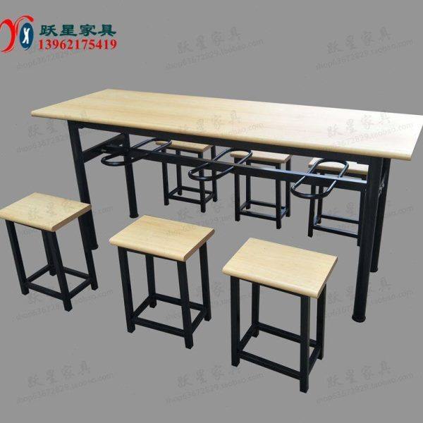 食堂餐桌椅组合4人6人位挂凳快餐工厂餐厅员工小吃店学校商用桌,住宅家具,不锈钢/PVC餐桌,淘宝优惠券,粉丝福利购,淘宝优惠卷
