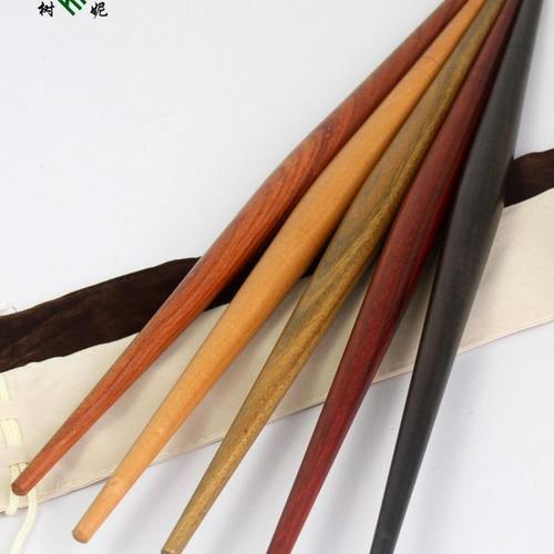 水饺乌木红檀红心枣木擀面杖紫光檀木喜家德擀面杖两头尖鱼肚实木