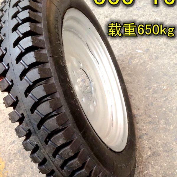 500-16/5.00-16轮胎 加厚钢圈 加厚内外胎 手推车 三轮车 马车轮