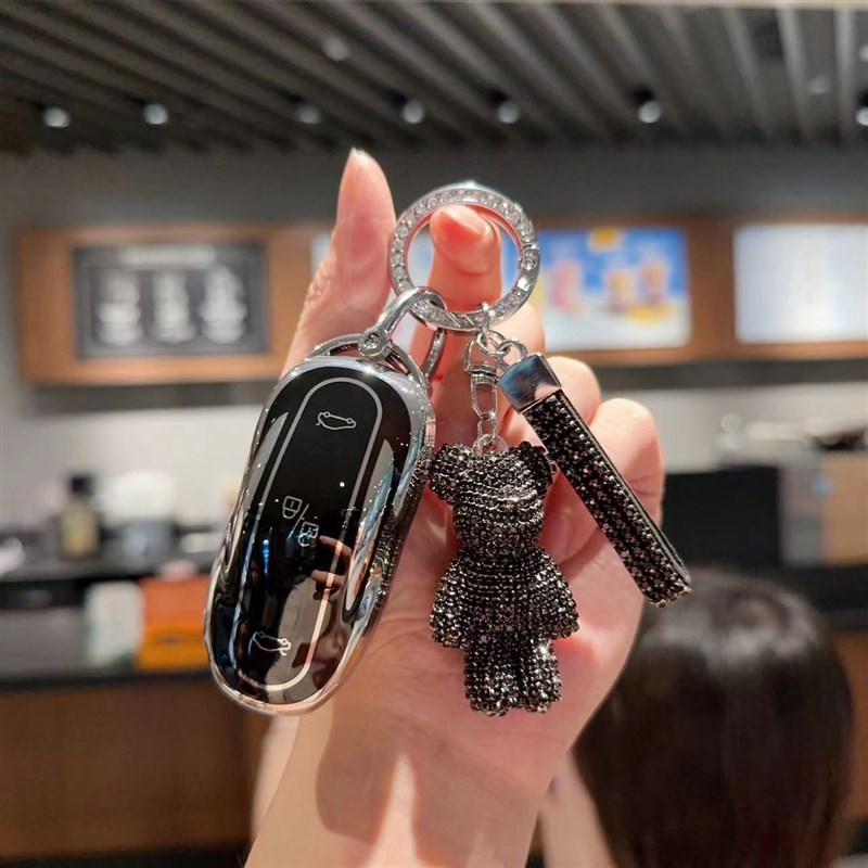 适用特斯拉钥匙套model3/modely/modelx/models钥匙改装车包壳扣